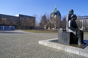 Famous Statues In Europe Prints: Statue of Marx and Engels