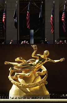 Statue of Prometheus in the Plaza of the Rockefeller Center Statue of Prometheus in the Plaza of the Rockefeller Center