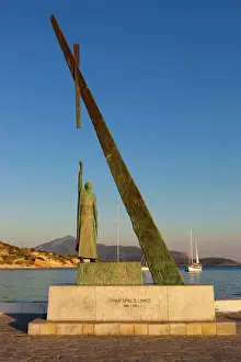 Prints of Statue of Pythagoras (Greek philosopher and mathematician), Pythagorion, Samos, Aegean Islands, Greece Greece Prints: Statue of Pythagoras Print, Samos, Greece