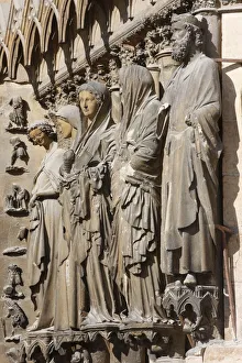 Statues of the Angel of Annunciation and Virgin Mary, Mary and Elizabeth Statues of the Angel of Annunciation and Virgin Mary, Mary and Elizabeth