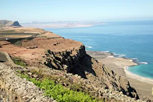 Atlantic Ocean Views Europe Prints: Steep coastal cliffs, Risco de Famara