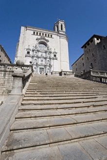 Mediterranean Cityscape Prints: Steps of Cathedral