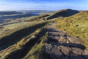 Images Dated 4th January 2015: Mam Tor Print, Winter Landscape