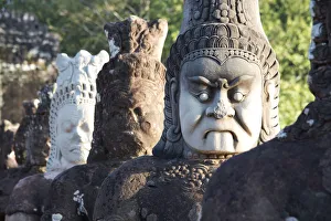 Stone figures at the Angkor archaeological complex, Angkor, UNESCO World Heritage Site Stone figures at the Angkor archaeological complex, Angkor, UNESCO World Heritage Site