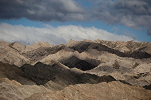 The stunning rock formations of the Quebrada de las Flechas formed by slanting layers of strata The stunning rock formations of the Quebrada de las Flechas formed by slanting layers of strata
