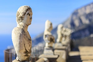 Stunning Terrace of Infinity, Gardens of Villa Cimbrone, Ravello, Amalfi Coast, UNESCO Stunning Terrace of Infinity, Gardens of Villa Cimbrone, Ravello, Amalfi Coast, UNESCO