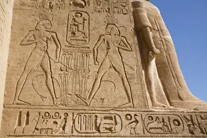 Sunken Relief, Ramses II Temple, UNESCO World Heritage Site, Abu Simbel, Nubia, Egypt Sunken Relief, Ramses II Temple, UNESCO World Heritage Site, Abu Simbel, Nubia, Egypt