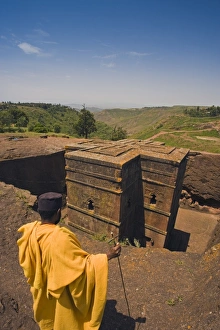 The Sunken Rock Hewn church of Bet Giyorgis (St George), Lalibela, Northern Ethiopia The Sunken Rock Hewn church of Bet Giyorgis (St George), Lalibela, Northern Ethiopia