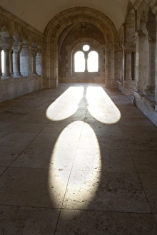 Hungarian Architecture Photos Prints: Sunlight pouring through arched windows
