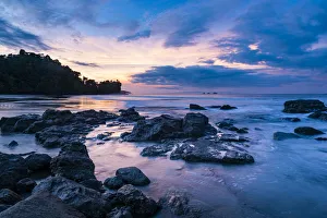 Sunrise at Playa Arco Beach, Uvita, Marino Ballena National Park, Puntarenas Province