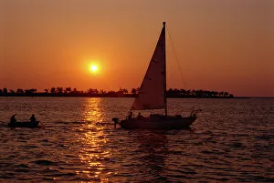 Contemporary Travel Images Prints: Sunset, Key West