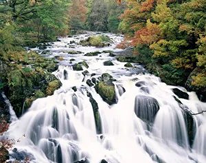 Prints of Swallow falls, Betws-y-coed, Gwynedd, Wales Conwy Prints: Swallow Falls Print, Betws-y-coed Landscape