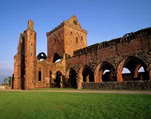Religious Prints: Print of Sweetheart Abbey in New Abbey, Scotland