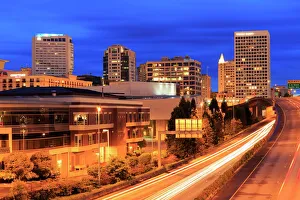 Tacoma skyline, Washington State, United States of America, North America Tacoma skyline, Washington State, United States of America, North America