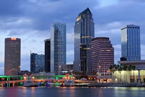 Tampa skyline, Florida, United States of America, North America Tampa skyline, Florida, United States of America, North America
