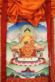 Tangka of the Buddha Shakyamuni, Tu An Buddhist Temple, Saint-Pierre-en-Faucigny Tangka of the Buddha Shakyamuni, Tu An Buddhist Temple, Saint-Pierre-en-Faucigny