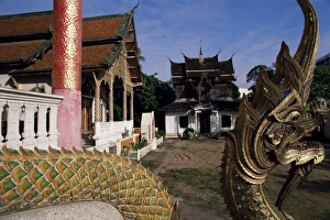 Buddhist Temple In Chiang Mai Prints: Temple architecture