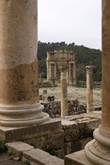 The Temple of Septimius Severus, Roman site of Djemila, UNESCO World Heritage Site The Temple of Septimius Severus, Roman site of Djemila, UNESCO World Heritage Site