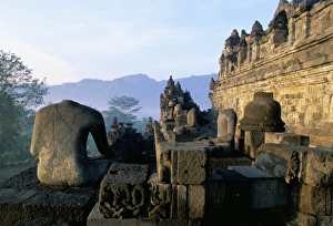 Buddhist Monuments In Asia Prints: Terrace detail