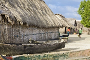 Thatched hut, Wichub-Wala Island, Comarca de Kuna Yala, San Blas Islands Thatched hut, Wichub-Wala Island, Comarca de Kuna Yala, San Blas Islands