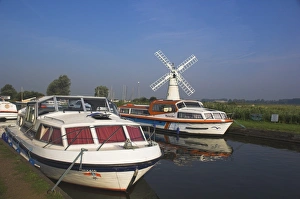 Prints of Thurne Broad, Norfolk, England, United Kingdom, Europe Thurne Prints: Thurne Broad Print - A serene Norfolk water scene