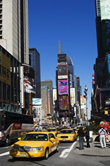 Times Square Print, Manhattan Skyline
