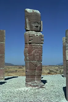 Ancient Mesoamerican Artifacts Prints: Toltec statue