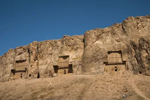 Tombs of Darius II, Ataxerxes I and Darius the Great, Naqsh-e Rostam Necropolis, near Persepolis Tombs of Darius II, Ataxerxes I and Darius the Great, Naqsh-e Rostam Necropolis, near Persepolis