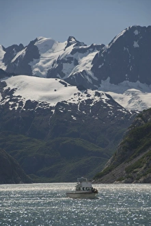 Tourist boat, Kenai National Fjord, Prince William Sound, Alaska, United States of America Tourist boat, Kenai National Fjord, Prince William Sound, Alaska, United States of America