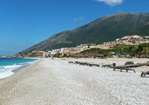 European Beach Resorts Prints: Tourist development construction building work
