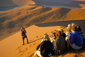 Namib Naukluft Park Tourism Prints: Tourist group
