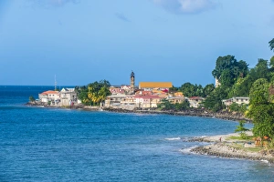 The town of Gouyave, Grenada, Windward Islands, West Indies, Caribbean, Central America The town of Gouyave, Grenada, Windward Islands, West Indies, Caribbean, Central America