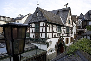 The town of Rudesheim along the Rhine, Hesse, Germany, Europe The town of Rudesheim along the Rhine, Hesse, Germany, Europe