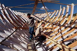 Traditional construction of gulets at a Bodrum boatyard Traditional construction of gulets at a Bodrum boatyard