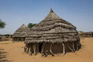 Traditional Hausa village, southern Niger, West Africa, Africa Traditional Hausa village, southern Niger, West Africa, Africa