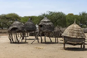 Traditional village huts of the Toposa tribe, Eastern Equatoria, South Sudan, Africa Traditional village huts of the Toposa tribe, Eastern Equatoria, South Sudan, Africa