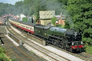 Images Dated 26th January 2000: Train on North York Moors Railway, Goathland, North Yorkshire, England