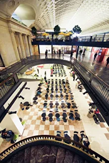 North America Railway Stations Prints: Train station interior, Washington D. C. United States of America, North America