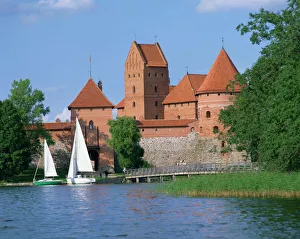 Medieval Castles In Europe Prints: Trakai Castle in Lithuania