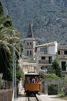Balearic Islands Travel Guide Prints: Tren de Soller tramway