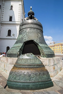 Tsar bell in the Kremlin, UNESCO World Heritage Site, Moscow, Russia, Europe Tsar bell in the Kremlin, UNESCO World Heritage Site, Moscow, Russia, Europe
