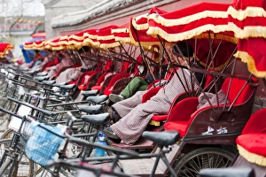 Tuk-tuk (Tricycles) drivers, Gulou Area, Dongcheng District, Beijing, China, Asia Tuk-tuk (Tricycles) drivers, Gulou Area, Dongcheng District, Beijing, China, Asia