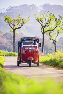 Tuktuk in the Sri Lanka Hill Country, Haputale, Nuwara Eliya District, Sri Lanka, Asia Tuktuk in the Sri Lanka Hill Country, Haputale, Nuwara Eliya District, Sri Lanka, Asia