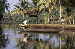 Images Dated 2nd August 2008: Kerala Backwater Scene Print