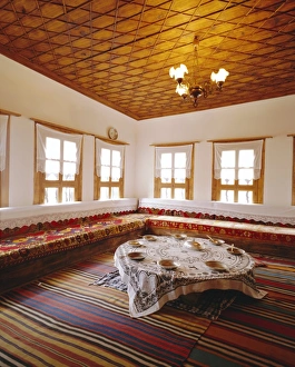 Interior Photography Europe Prints: Typical interior of an Ottoman house