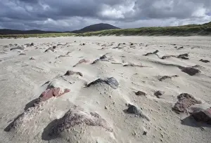 Peaceful European Landscapes Prints: Uig Beach with patterns in the foreground created by wind blowing the sand