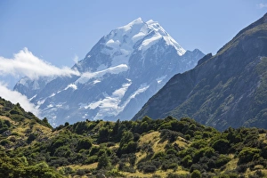 View to Aoraki (Mount Cook), Mount Cook Village, Aoraki (Mount Cook) National Park View to Aoraki (Mount Cook), Mount Cook Village, Aoraki (Mount Cook) National Park