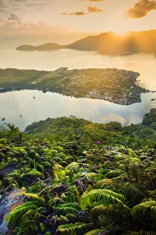 View over the Banda archipelago from the summit of Gunung Api Wetar volcano, Banda Api View over the Banda archipelago from the summit of Gunung Api Wetar volcano, Banda Api
