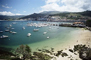 European Beach Photography Prints: View of beach