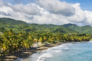 View over the beach of Roxborough, Tobago, Trinidad and Tobago, West Indies, Caribbean View over the beach of Roxborough, Tobago, Trinidad and Tobago, West Indies, Caribbean